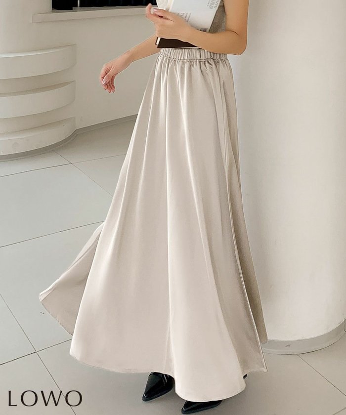 【ロワ/LOWO】のロングフレアスカート インテリア・キッズ・メンズ・レディースファッション・服の通販 founy(ファニー) https://founy.com/ ファッション Fashion レディースファッション Fashion for Women スカート Skirts Aライン・フレアスカート A-Line & Flared Skirts 新作・新入荷 New Arrivals / New In プチプライス・低価格 Affordable / Budget Price |ID: prp329100004709708 ipo3291000000035902320