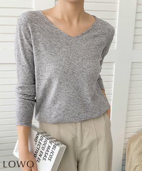 【ロワ/LOWO】 【全12色】シンプルVネックカラーニットプルオーバー人気、トレンドファッション・服の通販 founy(ファニー) ファッション Fashion レディースファッション Fashion for Women トップス・カットソー Cut & Sew Tops ニット Knit Tops & Sweaters カジュアルプルオーバー・ニットトップス Pullovers & Knit Tops / Casual Pullovers Vネックトップス V-Neck Tops / V-Cut Neckline Shirts 新作・新入荷 New Arrivals / New In シンプル Simple, Minimal プチプライス・低価格 Affordable / Budget Price |ID:prp329100004715782