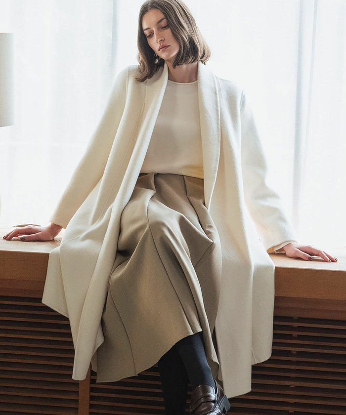 【エルフランク/ELFRANK】の【2025AW】【ウール90%+アルパカ10%】ノーカラーオーバーサイズロング丈ガウンコート インテリア・キッズ・メンズ・レディースファッション・服の通販 founy(ファニー) https://founy.com/ ファッション Fashion レディースファッション Fashion for Women アウター Coat / Outerwear Collection コート・ロングコート・ピーコート Long Coats, Peacoats & More 新作・新入荷 New Arrivals / New In 2025年 2025 2025-2026秋冬・A/W Autumn/Winter 2025–26 AW25–26 ガウン Gown, Robe プチプライス・低価格 Affordable / Budget Price |ID: prp329100004718486 ipo3291000000034159212