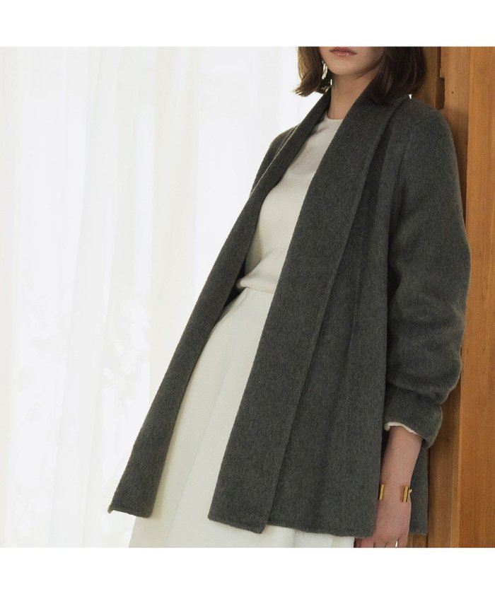 【エルフランク/ELFRANK】の【2025AW】【ウール90%+アルパカ10%】ショールカラーオーバーサイズコート インテリア・キッズ・メンズ・レディースファッション・服の通販 founy(ファニー) https://founy.com/ ファッション Fashion レディースファッション Fashion for Women アウター Coat / Outerwear Collection コート・ロングコート・ピーコート Long Coats, Peacoats & More 新作・新入荷 New Arrivals / New In 2025年 2025 2025-2026秋冬・A/W Autumn/Winter 2025–26 AW25–26 プチプライス・低価格 Affordable / Budget Price |ID: prp329100004718488 ipo3291000000034095613