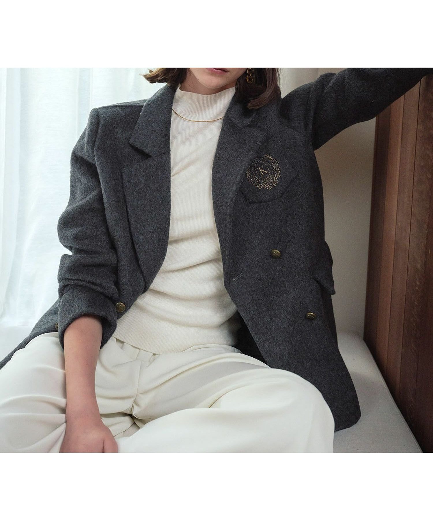 【エルフランク/ELFRANK】の【2025AW】【ウール70%】プレッピーテーラードジャケットコート 人気、トレンドファッション・服の通販 founy(ファニー) 　ファッション　Fashion　レディースファッション　Fashion for Women　アウター　Coat / Outerwear Collection　コート・ロングコート・ピーコート　Long Coats, Peacoats & More　レディースジャケット・軽アウター　Jackets　テーラードジャケット / 通勤・きれいめスタイル　Tailored Jackets & Blazers　新作・新入荷　New Arrivals / New In　2025年　2025　2025-2026秋冬・A/W　Autumn/Winter 2025–26 AW25–26　プチプライス・低価格　Affordable / Budget Price　 other-1|ID: prp329100004718491 ipo3291000000034095623