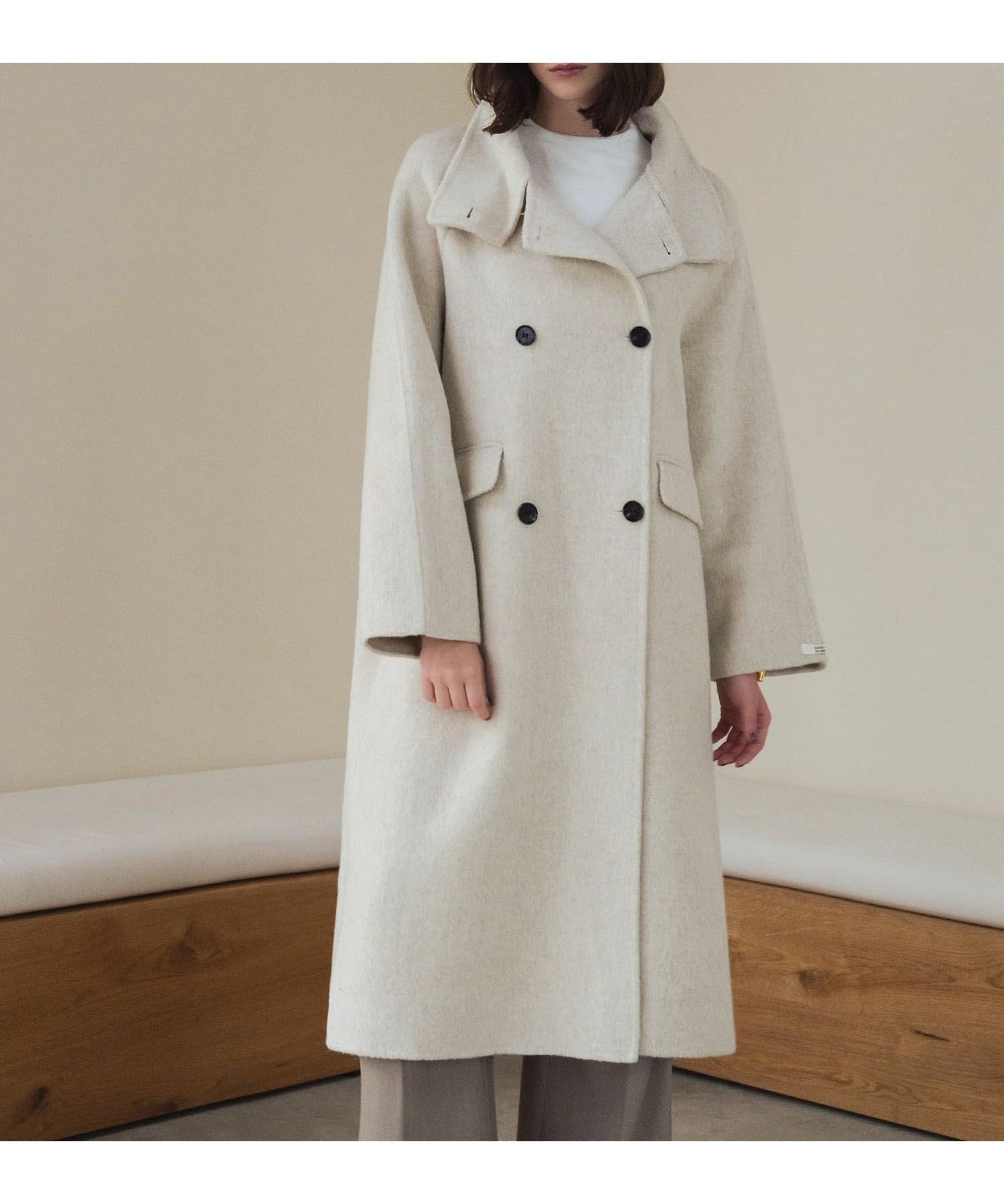 【エルフランク/ELFRANK】の【2025AW】【ウール70%】スタンドネックロング丈チェスターコート 人気、トレンドファッション・服の通販 founy(ファニー) 　ファッション　Fashion　レディースファッション　Fashion for Women　アウター　Coat / Outerwear Collection　コート・ロングコート・ピーコート　Long Coats, Peacoats & More　チェスターコート・ロング丈アウター　Chester Coats / Chesterfield Long Coats　新作・新入荷　New Arrivals / New In　2025年　2025　2025-2026秋冬・A/W　Autumn/Winter 2025–26 AW25–26　チェスターコート　Chester Coat, Long Coat　プチプライス・低価格　Affordable / Budget Price　 other-1|ID: prp329100004721698 ipo3291000000034123002