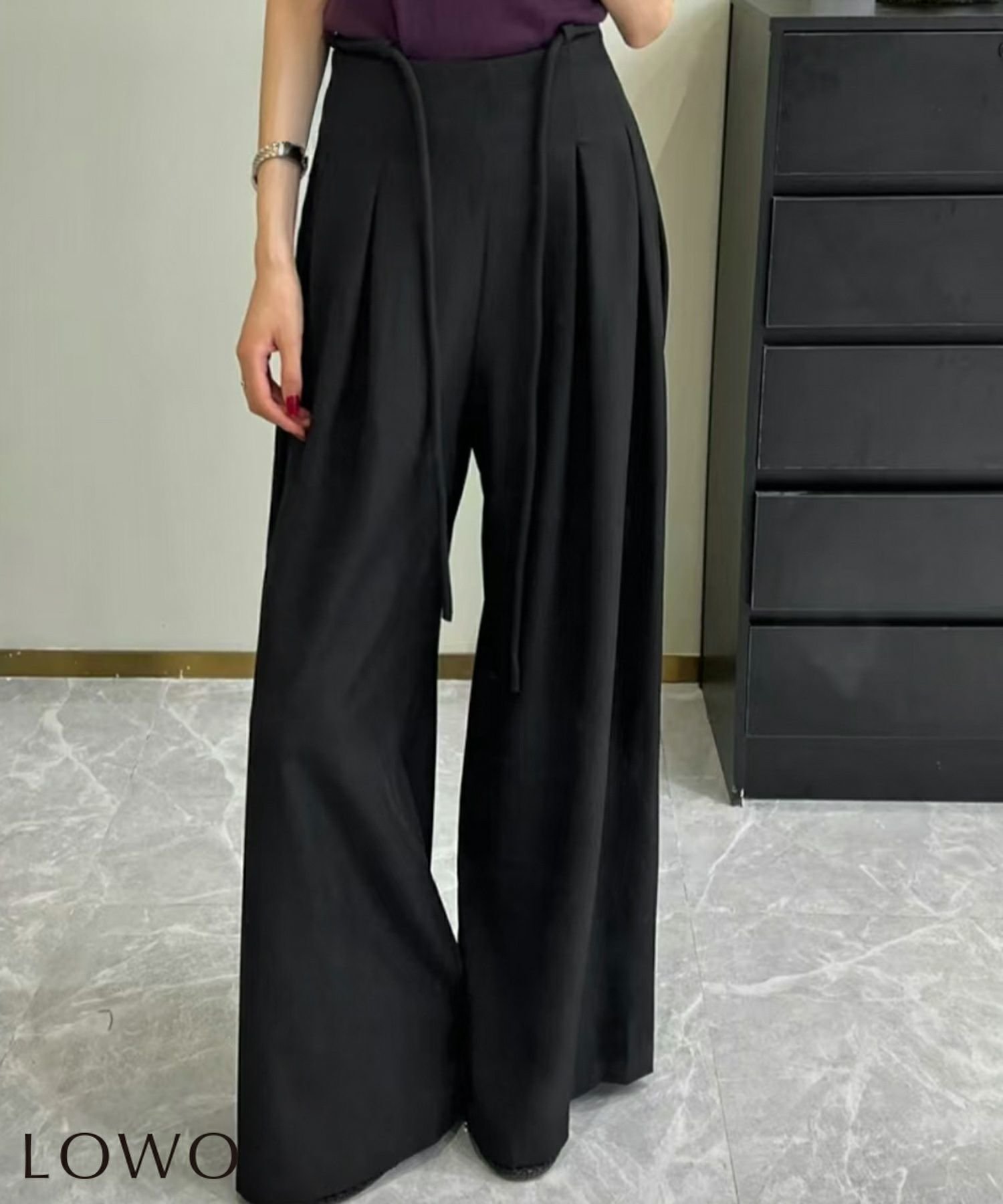 【ロワ/LOWO】の紐ベルト付きワイドパンツ 人気、トレンドファッション・服の通販 founy(ファニー) 　ファッション　Fashion　レディースファッション　Fashion for Women　パンツ　Pants & Trousers　ベルト&ウエストマーク　Belts & Waist Accessories　新作・新入荷　New Arrivals / New In　プチプライス・低価格　Affordable / Budget Price　ワイド　Wide, Wide Fit　 other-1|ID: prp329100004722931 ipo3291000000034135158