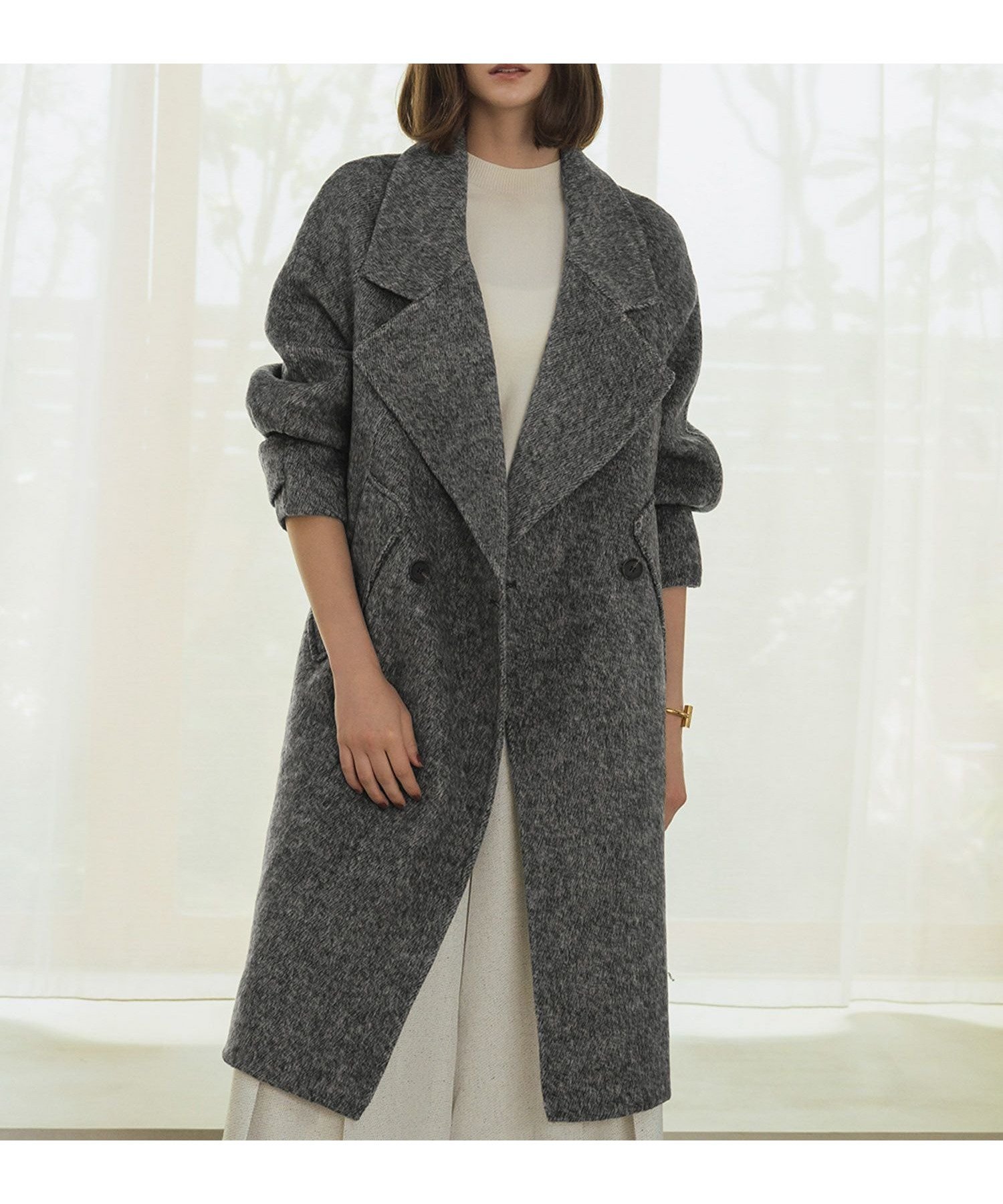 【エルフランク/ELFRANK】の【2025AW】【ウール70%】ダブルブレストロング丈チェスターコート 人気、トレンドファッション・服の通販 founy(ファニー) 　ファッション　Fashion　レディースファッション　Fashion for Women　アウター　Coat / Outerwear Collection　コート・ロングコート・ピーコート　Long Coats, Peacoats & More　チェスターコート・ロング丈アウター　Chester Coats / Chesterfield Long Coats　新作・新入荷　New Arrivals / New In　2025年　2025　2025-2026秋冬・A/W　Autumn/Winter 2025–26 AW25–26　チェスターコート　Chester Coat, Long Coat　プチプライス・低価格　Affordable / Budget Price　 other-1|ID: prp329100004725568 ipo3291000000034146185