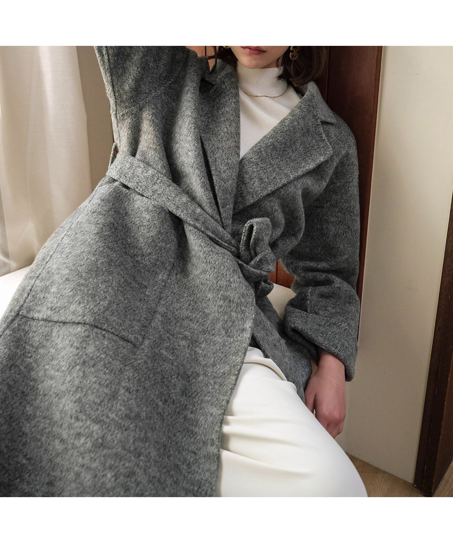 【エルフランク/ELFRANK】の【2025AW】【ウール70%】ドロップショルダーロング丈チェスターコート 人気、トレンドファッション・服の通販 founy(ファニー) 　ファッション　Fashion　レディースファッション　Fashion for Women　アウター　Coat / Outerwear Collection　コート・ロングコート・ピーコート　Long Coats, Peacoats & More　チェスターコート・ロング丈アウター　Chester Coats / Chesterfield Long Coats　新作・新入荷　New Arrivals / New In　2025年　2025　2025-2026秋冬・A/W　Autumn/Winter 2025–26 AW25–26　チェスターコート　Chester Coat, Long Coat　プチプライス・低価格　Affordable / Budget Price　 other-1|ID: prp329100004728158 ipo3291000000034159199