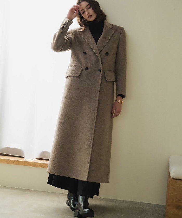 【エルフランク/ELFRANK】の【2025AW】【ウール100%】ダブルブレストロング丈チェスターコート インテリア・キッズ・メンズ・レディースファッション・服の通販 founy(ファニー) https://founy.com/ ファッション Fashion レディースファッション Fashion for Women アウター Coat / Outerwear Collection コート・ロングコート・ピーコート Long Coats, Peacoats & More チェスターコート・ロング丈アウター Chester Coats / Chesterfield Long Coats 新作・新入荷 New Arrivals / New In 2025年 2025 2025-2026秋冬・A/W Autumn/Winter 2025–26 AW25–26 チェスターコート Chester Coat, Long Coat プチプライス・低価格 Affordable / Budget Price |ID: prp329100004730097 ipo3291000000034169873