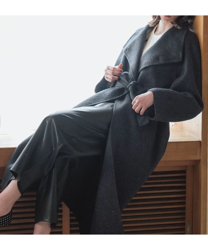 【エルフランク/ELFRANK】の【2025AW】【ウール100%】ビッグカラーロング丈ガウンコート インテリア・キッズ・メンズ・レディースファッション・服の通販 founy(ファニー) https://founy.com/ ファッション Fashion レディースファッション Fashion for Women アウター Coat / Outerwear Collection コート・ロングコート・ピーコート Long Coats, Peacoats & More 新作・新入荷 New Arrivals / New In 2025年 2025 2025-2026秋冬・A/W Autumn/Winter 2025–26 AW25–26 ガウン Gown, Robe ビッグ Big, Oversized プチプライス・低価格 Affordable / Budget Price ロング Long, Long-Length |ID: prp329100004730099 ipo3291000000034169878