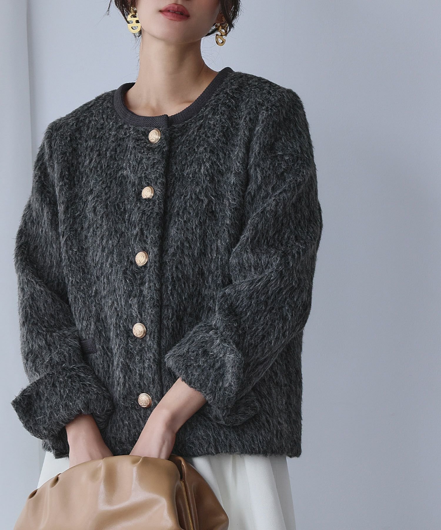 【エルフランク/ELFRANK】の【2025AW】メランジシャギーノーカラージャケット 人気、トレンドファッション・服の通販 founy(ファニー) 　ファッション　Fashion　レディースファッション　Fashion for Women　アウター　Coat / Outerwear Collection　レディースジャケット・軽アウター　Jackets　ノーカラージャケット / シンプル上品コーデ　Collarless Jackets　新作・新入荷　New Arrivals / New In　2025年　2025　2025-2026秋冬・A/W　Autumn/Winter 2025–26 AW25–26　プチプライス・低価格　Affordable / Budget Price　 other-1|ID: prp329100004736171 ipo3291000000034212379