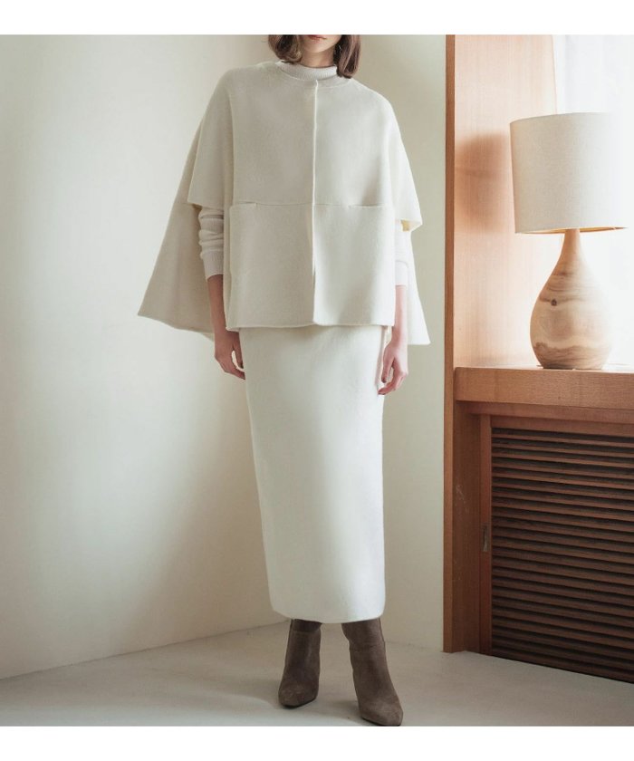 【エルフランク/ELFRANK】の【ウール70%】ポンチョ風コート&ロング丈スカート2点セット インテリア・キッズ・メンズ・レディースファッション・服の通販 founy(ファニー) https://founy.com/ ファッション Fashion レディースファッション Fashion for Women アウター Coat / Outerwear Collection コート・ロングコート・ピーコート Long Coats, Peacoats & More ポンチョ・ケープコート Ponchos & Capes 新作・新入荷 New Arrivals / New In プチプライス・低価格 Affordable / Budget Price ポンチョ Poncho, Cape Style ロング Long, Long-Length |ID: prp329100004737971 ipo3291000000035902295