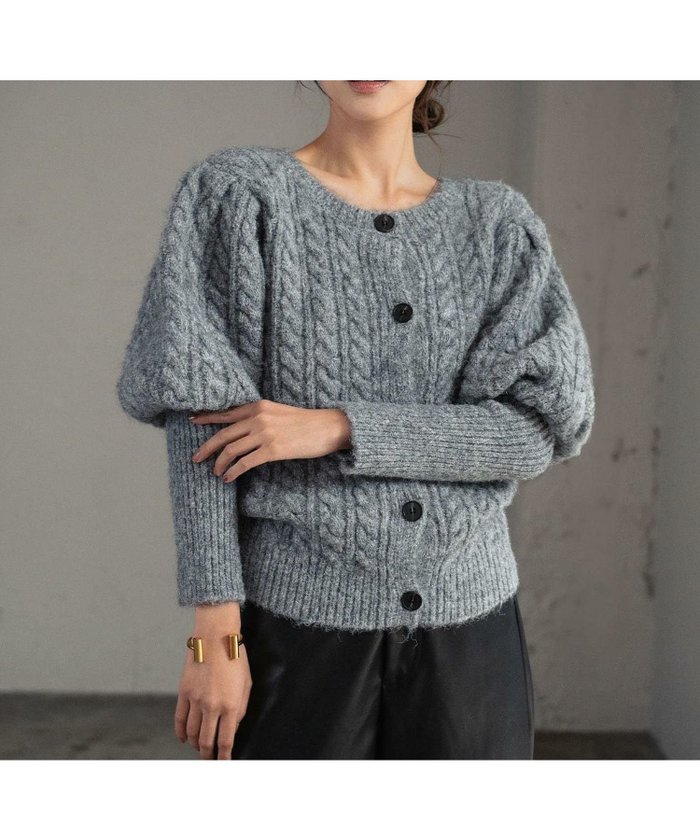 【エルフランク/ELFRANK】の【2025AW】2WAYボリュームスリーブケーブルニットカーディガン インテリア・キッズ・メンズ・レディースファッション・服の通販 founy(ファニー) https://founy.com/ ファッション Fashion レディースファッション Fashion for Women トップス・カットソー Cut & Sew Tops ニット Knit Tops & Sweaters カーディガン・羽織り Layered Style Cardigans ボリューム袖・フリルスリーブブラウス Voluminous & Ruffle Sleeves / Puffy Sleeve Tops 新作・新入荷 New Arrivals / New In 2025年 2025 2025-2026秋冬・A/W Autumn/Winter 2025–26 AW25–26 プチプライス・低価格 Affordable / Budget Price |ID: prp329100004744847 ipo3291000000034297246