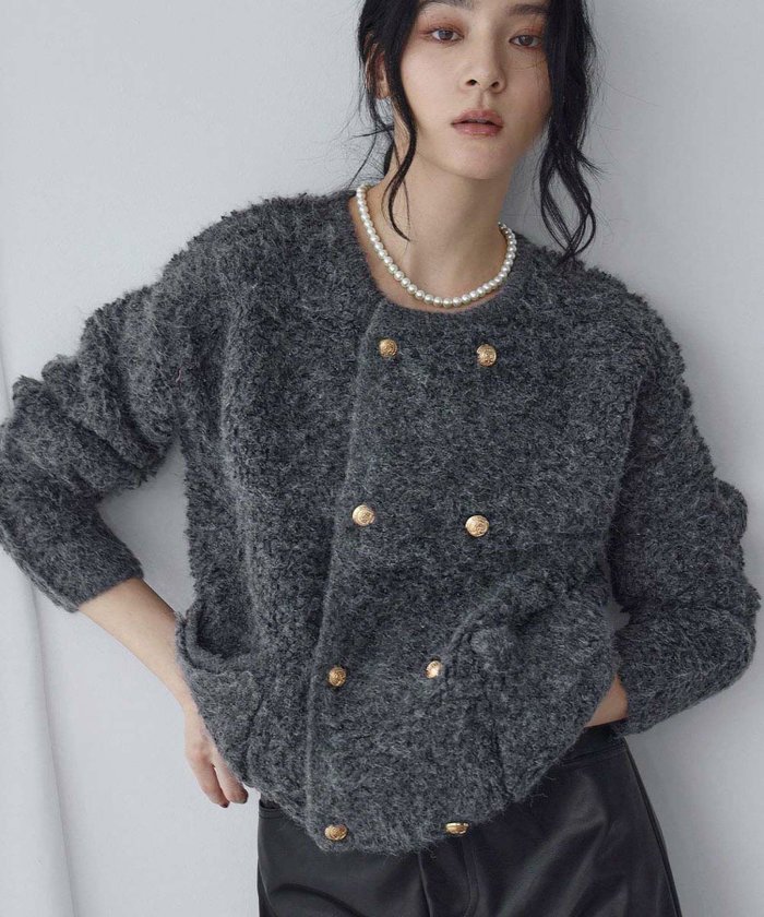 【エルフランク/ELFRANK】の【2025AW】ループダブルカーディガン インテリア・キッズ・メンズ・レディースファッション・服の通販 founy(ファニー) https://founy.com/ ファッション Fashion レディースファッション Fashion for Women トップス・カットソー Cut & Sew Tops カーディガン・羽織り Layered Style Cardigans 新作・新入荷 New Arrivals / New In 2025年 2025 2025-2026秋冬・A/W Autumn/Winter 2025–26 AW25–26 プチプライス・低価格 Affordable / Budget Price |ID: prp329100004744849 ipo3291000000034297258