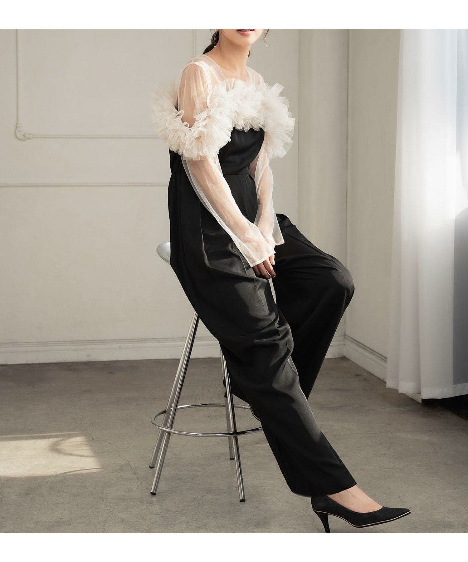 【ガール/GIRL】の【低身長さん向け】【~3Lサイズ】チュールフリルドッキングオールインワンパンツドレス 人気、トレンドファッション・服の通販 founy(ファニー) ファッション Fashion レディースファッション Fashion for Women パンツ Pants & Trousers 新作・新入荷 New Arrivals / New In プチプライス・低価格 Affordable / Budget Price other-1|ID: prp329100004745885 ipo3291000000035500956