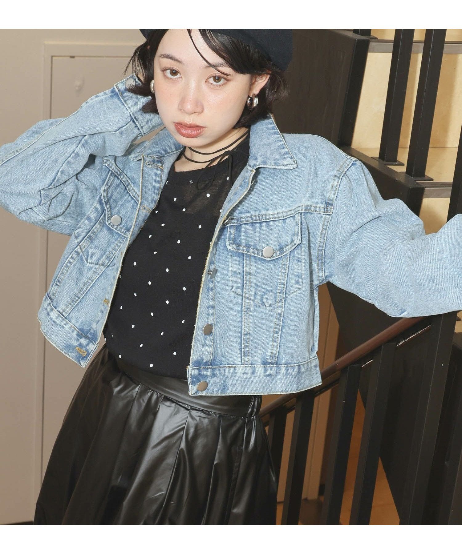 【アンピルーラ/Ampirula】の【2025AW】ショート丈デニムジャケット 人気、トレンドファッション・服の通販 founy(ファニー) 　ファッション　Fashion　レディースファッション　Fashion for Women　アウター　Coat / Outerwear Collection　レディースジャケット・軽アウター　Jackets　デニムジャケット / カジュアルアウター　Denim Jackets　新作・新入荷　New Arrivals / New In　2025年　2025　2025-2026秋冬・A/W　Autumn/Winter 2025–26 AW25–26　ショート　Short, Short Length　ジャケット　Jacket, Outerwear　デニム　Denim, Jeans Material　プチプライス・低価格　Affordable / Budget Price　 other-1|ID: prp329100004752151 ipo3291000000034368135