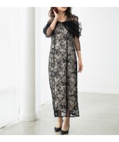【ガール/GIRL】のフラワー刺繍レース×チュールドレープスリーブIラインロング丈ワンピースパーティードレス 人気、トレンドファッション・服の通販 founy(ファニー) ファッション Fashion レディースファッション Fashion for Women ワンピース Dresses フォーマル・パーティードレス・結婚式用ドレス Elegant & Casual Dresses 新作・新入荷 New Arrivals / New In フラワー Flower, Floral プチプライス・低価格 Affordable / Budget Price レース Lace, Lace Fabric ロング Long, Long-Length |ID:prp329100004753124