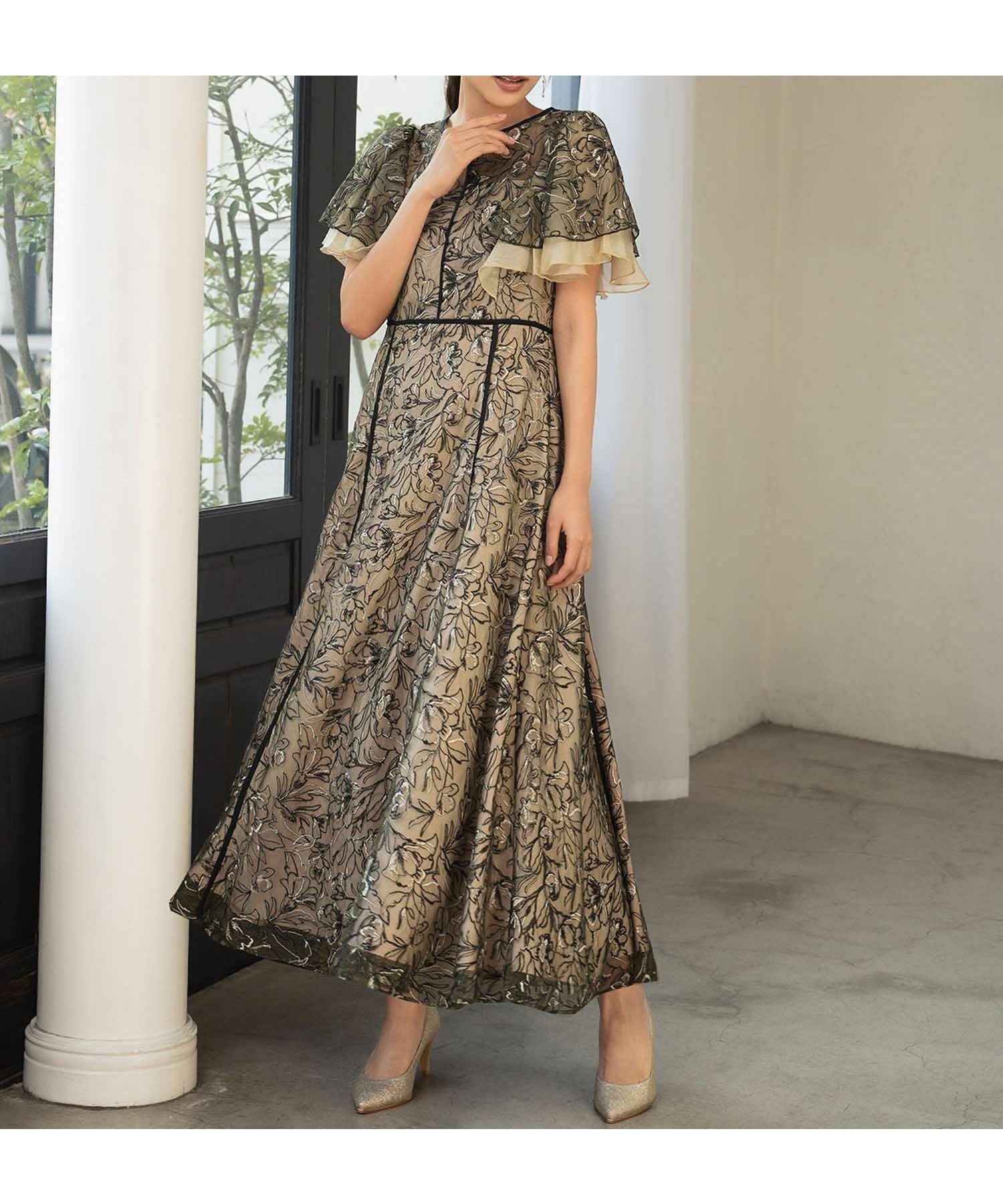 【ガール/GIRL】の総レースフレアスリーブハイウエストロング丈ワンピースパーティードレス 人気、トレンドファッション・服の通販 founy(ファニー) 　ファッション　Fashion　レディースファッション　Fashion for Women　ワンピース　Dresses　フォーマル・パーティードレス・結婚式用ドレス　Elegant & Casual Dresses　新作・新入荷　New Arrivals / New In　プチプライス・低価格　Affordable / Budget Price　 other-1|ID: prp329100004755834 ipo3291000000035898345