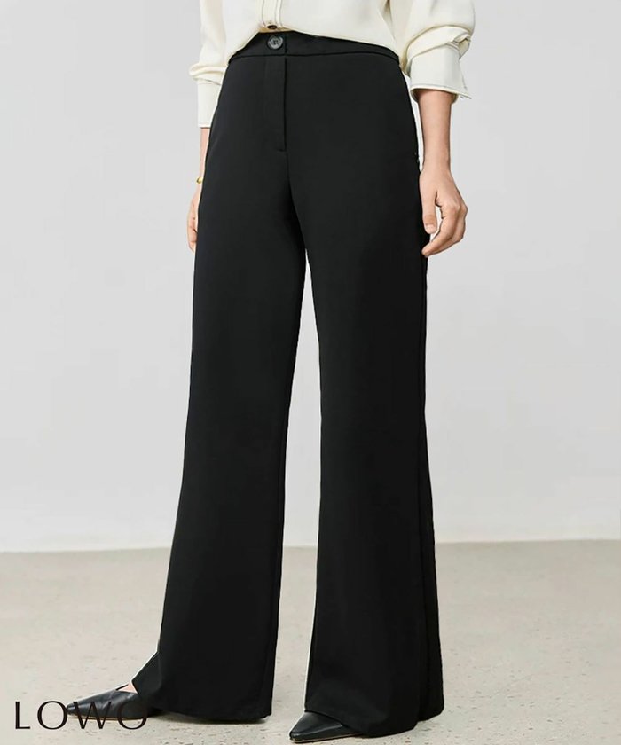 【ロワ/LOWO】のシンプルフレアワイドパンツ インテリア・キッズ・メンズ・レディースファッション・服の通販 founy(ファニー) https://founy.com/ ファッション Fashion レディースファッション Fashion for Women パンツ Pants & Trousers 新作・新入荷 New Arrivals / New In プチプライス・低価格 Affordable / Budget Price |ID: prp329100004768546 ipo3291000000034537831