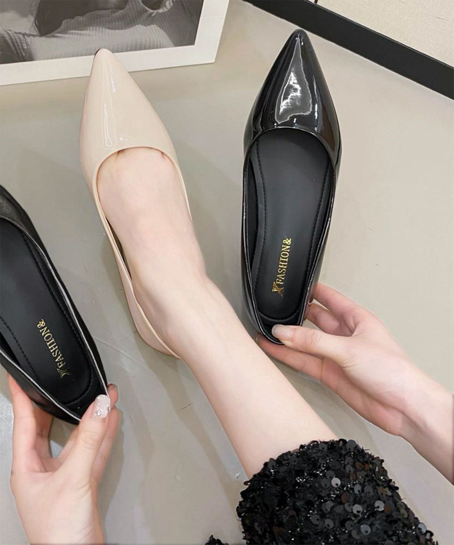 【ロワ/LOWO】のエナメルポインテッドトゥローヒールパンプス 人気、トレンドファッション・服の通販 founy(ファニー) 　ファッション　Fashion　レディースファッション　Fashion for Women　新作・新入荷　New Arrivals / New In　プチプライス・低価格　Affordable / Budget Price　 other-1|ID: prp329100004773764 ipo3291000000034596245