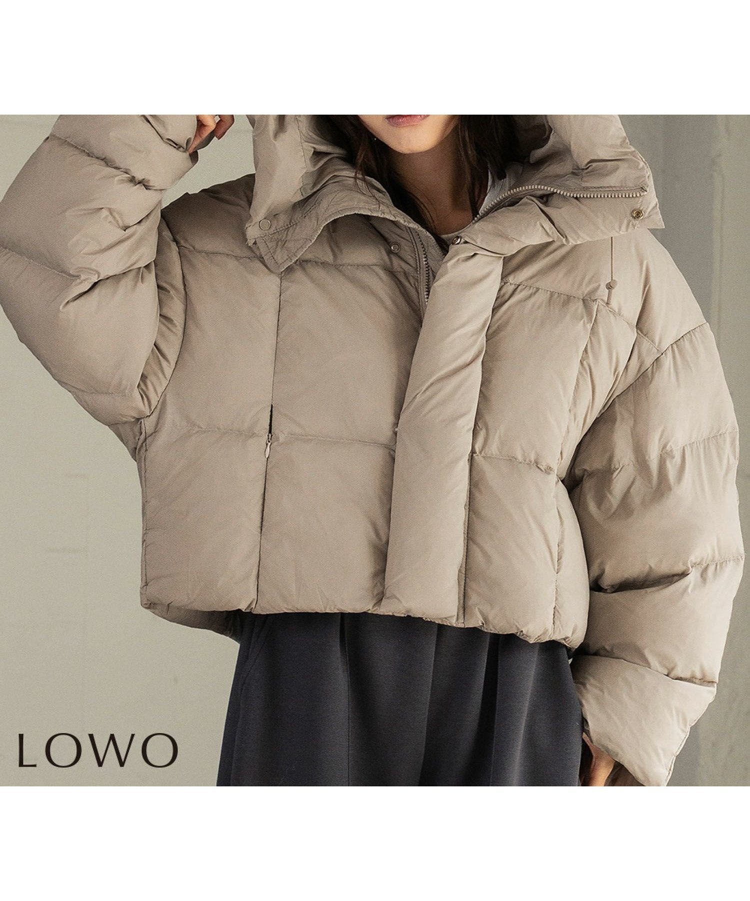 【ロワ/LOWO】のフーデッドショート丈ダウンコート 人気、トレンドファッション・服の通販 founy(ファニー) 　ファッション　Fashion　レディースファッション　Fashion for Women　アウター　Coat / Outerwear Collection　コート・ロングコート・ピーコート　Long Coats, Peacoats & More　ダウンジャケット・軽量ダウン　Warm & Lightweight Down Jackets　新作・新入荷　New Arrivals / New In　ダウン　Down, Puffer　プチプライス・低価格　Affordable / Budget Price　 other-1|ID: prp329100004773772 ipo3291000000035902236