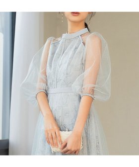 【ガール/GIRL】 シアーパフスリーブレース刺繍ロング丈ワンピースパーティードレス人気、トレンドファッション・服の通販 founy(ファニー) ファッション Fashion レディースファッション Fashion for Women ワンピース Dresses フォーマル・パーティードレス・結婚式用ドレス Elegant & Casual Dresses 新作・新入荷 New Arrivals / New In プチプライス・低価格 Affordable / Budget Price ロング Long, Long-Length |ID:prp329100004774695
