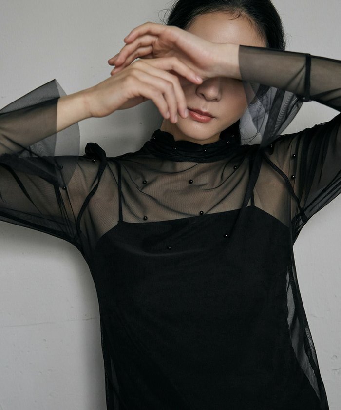 【ロワ/LOWO】のドット柄ハイネックシアーカットソー インテリア・キッズ・メンズ・レディースファッション・服の通販 founy(ファニー) https://founy.com/ ファッション Fashion レディースファッション Fashion for Women トップス・カットソー Cut & Sew Tops カットソー・ベーシックTシャツ Cut-and-Sewn Tops / Stretch Tees & Basics 新作・新入荷 New Arrivals / New In ドット Polka Dot, Dot Pattern プチプライス・低価格 Affordable / Budget Price |ID: prp329100004776926 ipo3291000000036283157