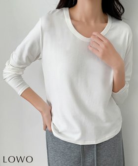 【ロワ/LOWO】 Uネックベーシックカットソー人気、トレンドファッション・服の通販 founy(ファニー) ファッション Fashion レディースファッション Fashion for Women トップス・カットソー Cut & Sew Tops カットソー・ベーシックTシャツ Cut-and-Sewn Tops / Stretch Tees & Basics 新作・新入荷 New Arrivals / New In プチプライス・低価格 Affordable / Budget Price |ID:prp329100004779447