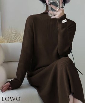 【ロワ/LOWO】のハイネックニットワンピース 人気、トレンドファッション・服の通販 founy(ファニー) ファッション Fashion レディースファッション Fashion for Women ワンピース Dresses ニットワンピース Knit Dresses 新作・新入荷 New Arrivals / New In プチプライス・低価格 Affordable / Budget Price |ID:prp329100004782027