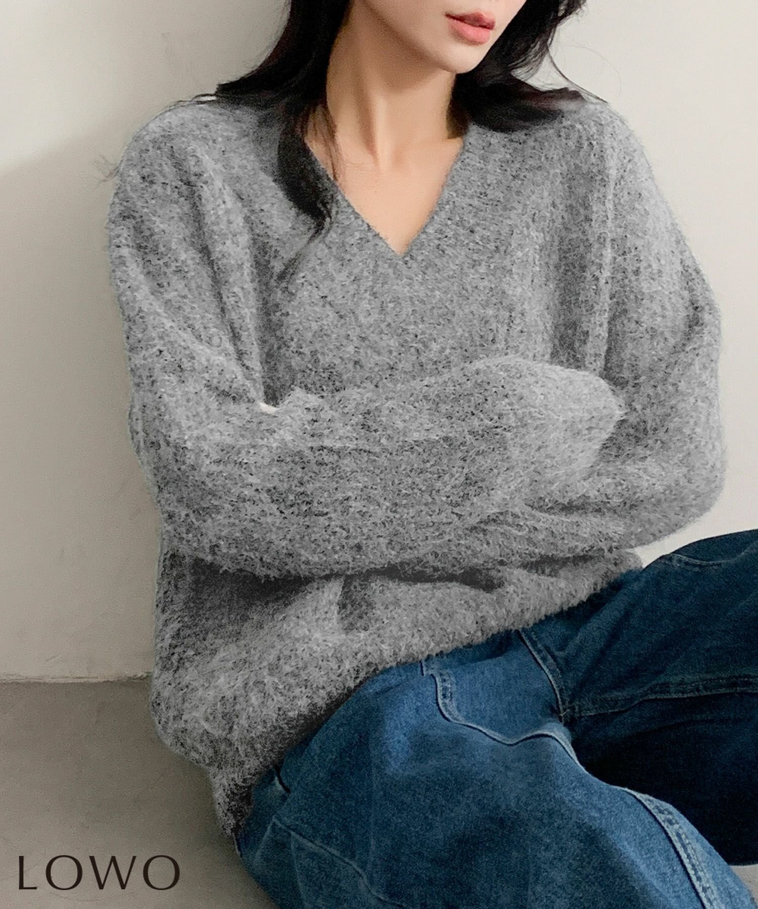 【ロワ/LOWO】のVネックシャギーニットプルオーバー 人気、トレンドファッション・服の通販 founy(ファニー) 　ファッション　Fashion　レディースファッション　Fashion for Women　トップス・カットソー　Cut & Sew Tops　ニット　Knit Tops & Sweaters　カジュアルプルオーバー・ニットトップス　Pullovers & Knit Tops / Casual Pullovers　Vネックトップス　V-Neck Tops / V-Cut Neckline Shirts　新作・新入荷　New Arrivals / New In　プチプライス・低価格　Affordable / Budget Price　 other-1|ID: prp329100004782028 ipo3291000000034697156