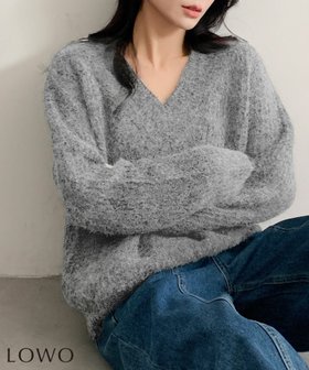 【ロワ/LOWO】のVネックシャギーニットプルオーバー 人気、トレンドファッション・服の通販 founy(ファニー) ファッション Fashion レディースファッション Fashion for Women トップス・カットソー Cut & Sew Tops ニット Knit Tops & Sweaters カジュアルプルオーバー・ニットトップス Pullovers & Knit Tops / Casual Pullovers Vネックトップス V-Neck Tops / V-Cut Neckline Shirts 新作・新入荷 New Arrivals / New In プチプライス・低価格 Affordable / Budget Price |ID:prp329100004782028