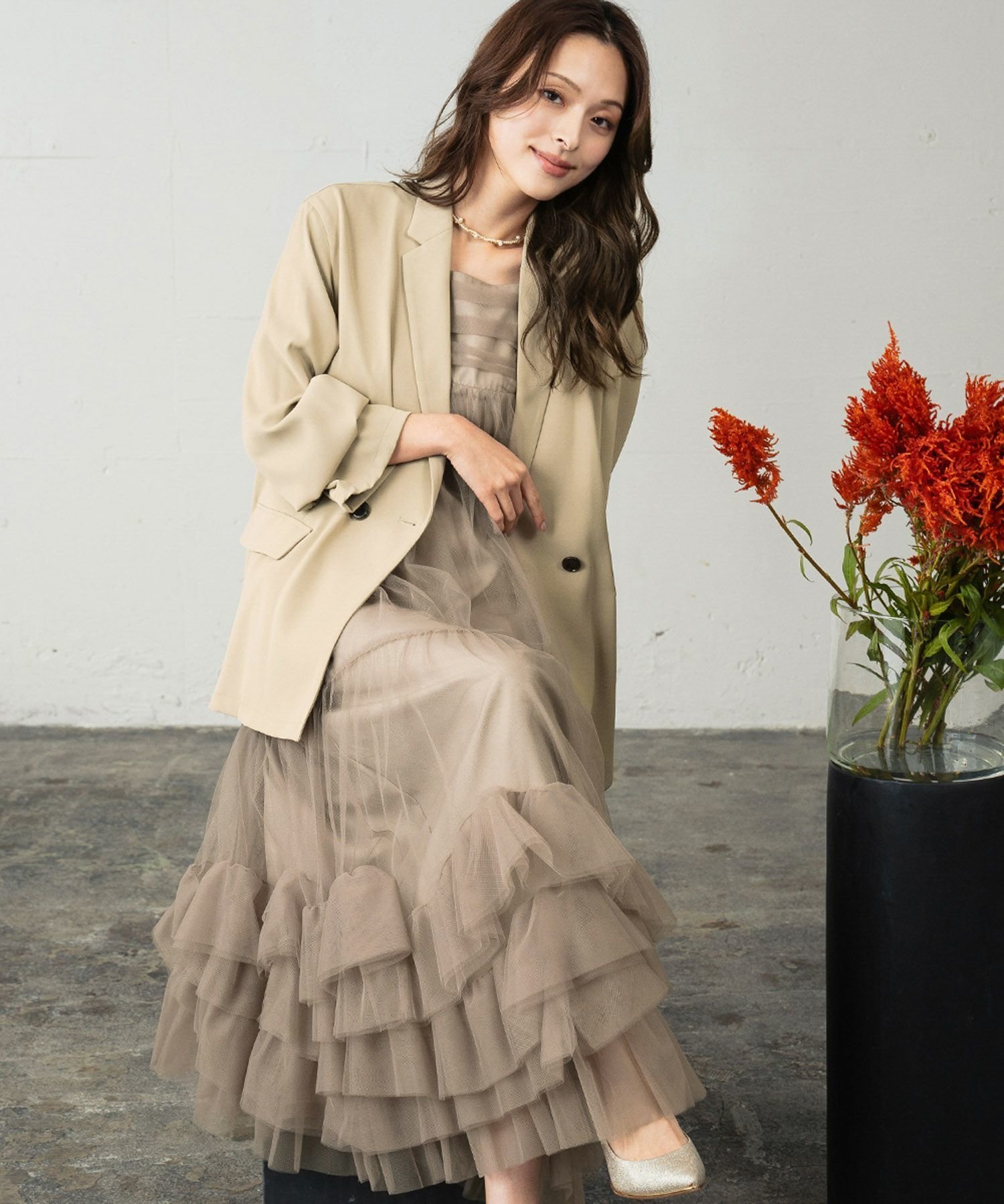 【ガール/GIRL】のオーバーサイズテーラードジャケット&チュールフリルキャミソールワンピース2点セットパーティードレス 人気、トレンドファッション・服の通販 founy(ファニー) ファッション Fashion レディースファッション Fashion for Women アウター Coat / Outerwear Collection レディースジャケット・軽アウター Jackets テーラードジャケット / 通勤・きれいめスタイル Tailored Jackets & Blazers ワンピース Dresses フォーマル・パーティードレス・結婚式用ドレス Elegant & Casual Dresses 新作・新入荷 New Arrivals / New In ドレス Dress, One-Piece プチプライス・低価格 Affordable / Budget Price other-1|ID: prp329100004784231 ipo3291000000034726263