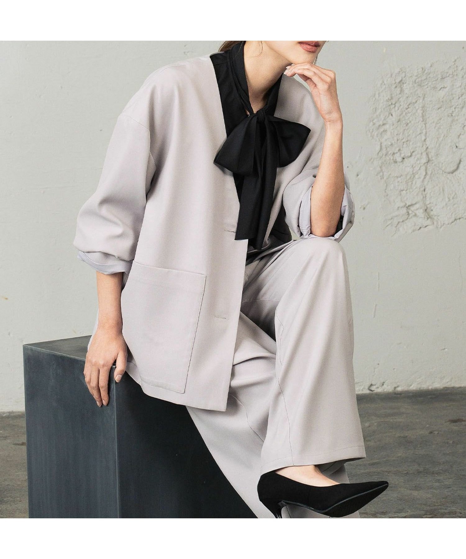 【フロリア/Flolia】のオーバーサイズVネックジャケット&ワイドパンツ2点セットスーツ 人気、トレンドファッション・服の通販 founy(ファニー) 　ファッション　Fashion　レディースファッション　Fashion for Women　アウター　Coat / Outerwear Collection　レディースジャケット・軽アウター　Jackets　スーツ　Business Suits & Workwear　スーツジャケット・オフィスブレザー　Suit Jackets / Blazers　スーツパンツ・ドレスパンツ　Suit Pants / Office Trousers / Dress Pants　スーツセット・2点セット・レディーススーツ　Suit Sets / 2-Piece Suits / Office Suit Sets　新作・新入荷　New Arrivals / New In　ジャケット　Jacket, Outerwear　スーツ　Suit, Formalwear　プチプライス・低価格　Affordable / Budget Price　ワイド　Wide, Wide Fit　 other-1|ID: prp329100004785024 ipo3291000000034736888