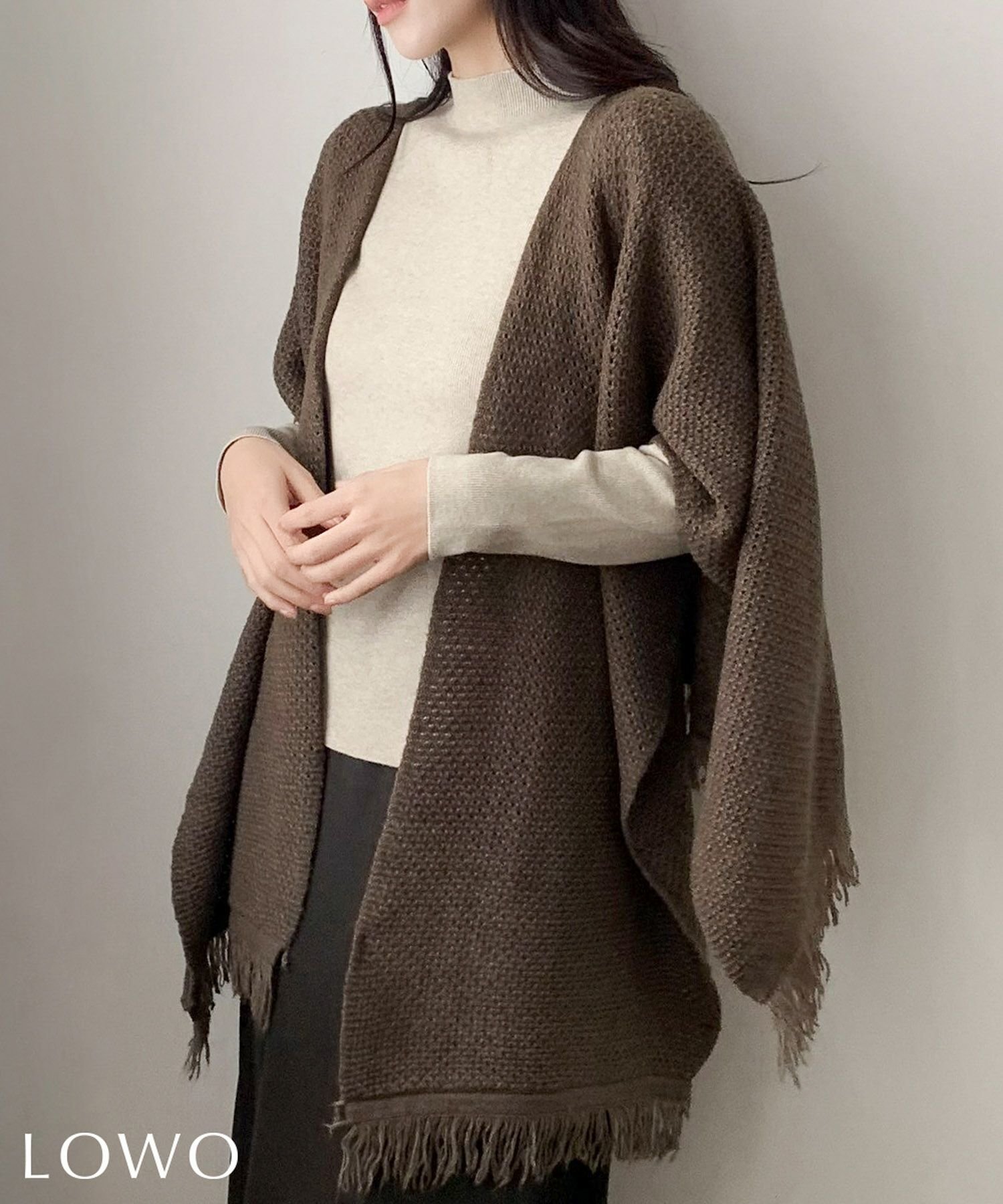 【ロワ/LOWO】の何通りも着回せる 大判ショール|羽織り・巻き物・ひざ掛けまで使える万能アイテム 人気、トレンドファッション・服の通販 founy(ファニー) 　ファッション　Fashion　レディースファッション　Fashion for Women　新作・新入荷　New Arrivals / New In　ショール　Shawl, Wrap　プチプライス・低価格　Affordable / Budget Price　 other-1|ID: prp329100004787308 ipo3291000000034746867