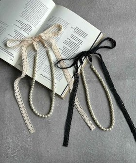 【ガール/GIRL】 フェイクパール×レースリボンネックレス人気、トレンドファッション・服の通販 founy(ファニー) ファッション Fashion レディースファッション Fashion for Women ジュエリー Jewelry ネックレス Necklaces & Pendants 新作・新入荷 New Arrivals / New In プチプライス・低価格 Affordable / Budget Price |ID:prp329100004791856