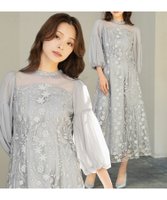 【ガール/GIRL】の【ANDRESD】シアーバルーンスリーブ×花柄レースフレアロングワンピースドレス 人気、トレンドファッション・服の通販 founy(ファニー) ファッション Fashion レディースファッション Fashion for Women ワンピース Dresses フォーマル・パーティードレス・結婚式用ドレス Elegant & Casual Dresses 新作・新入荷 New Arrivals / New In プチプライス・低価格 Affordable / Budget Price |ID:prp329100004796277