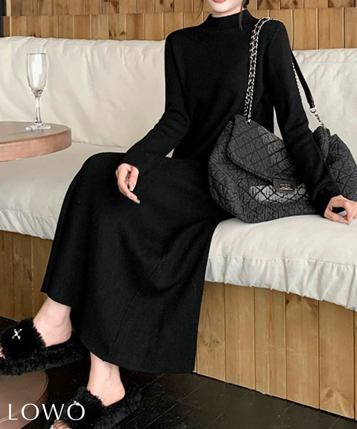 【ロワ/LOWO】のモックネックニットロングワンピース インテリア・キッズ・メンズ・レディースファッション・服の通販 founy(ファニー) https://founy.com/ ファッション Fashion レディースファッション Fashion for Women ワンピース Dresses 新作・新入荷 New Arrivals / New In プチプライス・低価格 Affordable / Budget Price |ID: prp329100004797519 ipo3291000000034808456