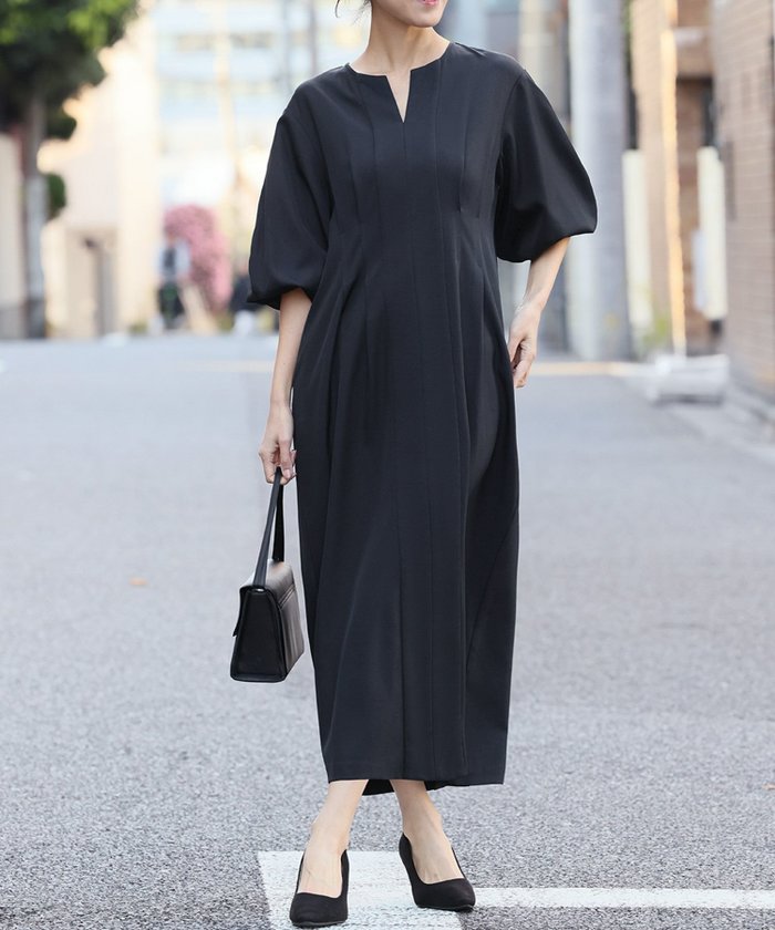 【フロリア/Flolia】の洗えるウエストタックコクーンワンピーススーツ インテリア・キッズ・メンズ・レディースファッション・服の通販 founy(ファニー) https://founy.com/ ファッション Fashion レディースファッション Fashion for Women ワンピース Dresses 新作・新入荷 New Arrivals / New In プチプライス・低価格 Affordable / Budget Price 洗える Machine Washable |ID: prp329100004798872 ipo3291000000034818537