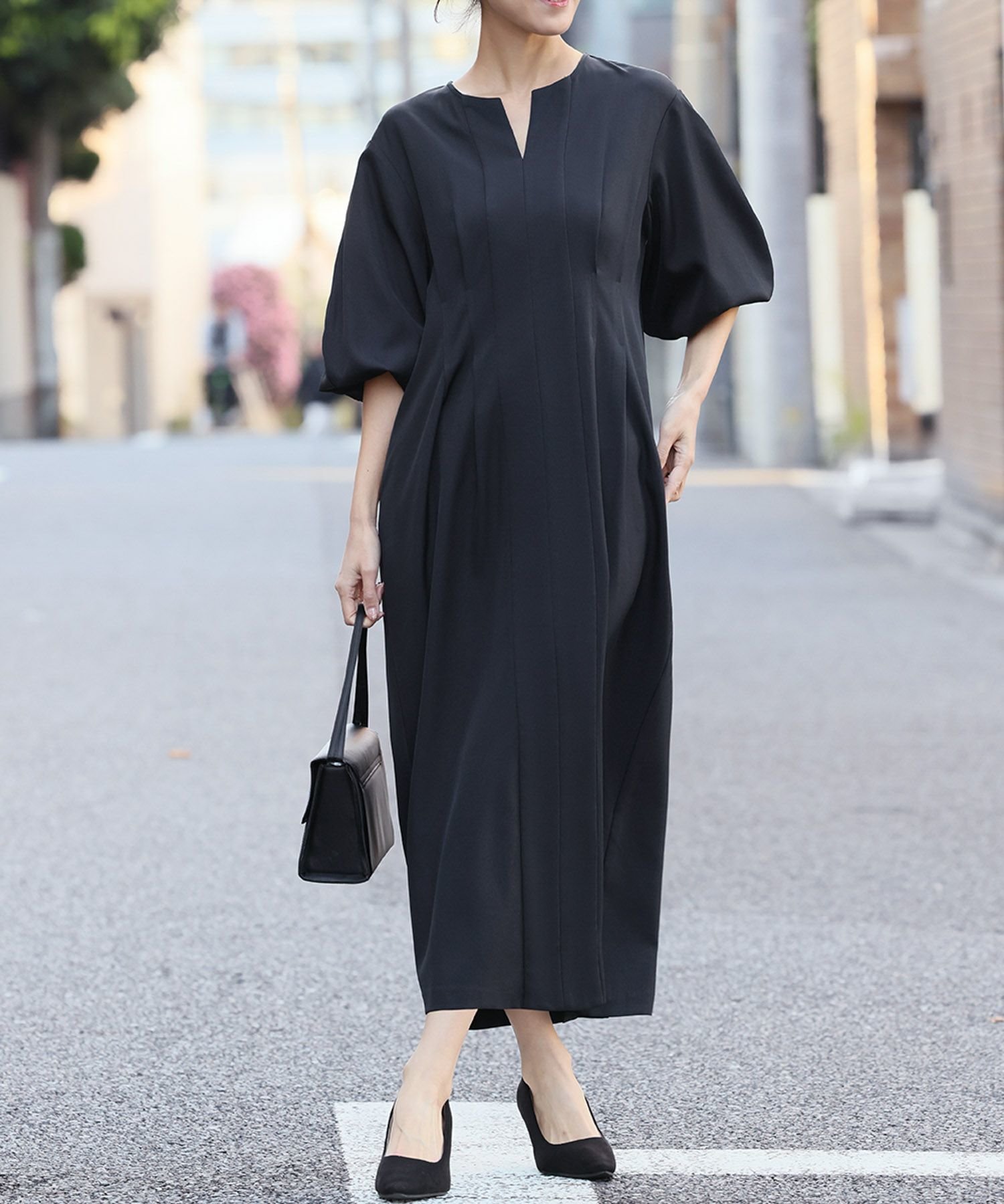 【フロリア/Flolia】の洗えるウエストタックコクーンワンピーススーツ 人気、トレンドファッション・服の通販 founy(ファニー) 　ファッション　Fashion　レディースファッション　Fashion for Women　ワンピース　Dresses　新作・新入荷　New Arrivals / New In　プチプライス・低価格　Affordable / Budget Price　洗える　Machine Washable　 other-1|ID: prp329100004798872 ipo3291000000034818537