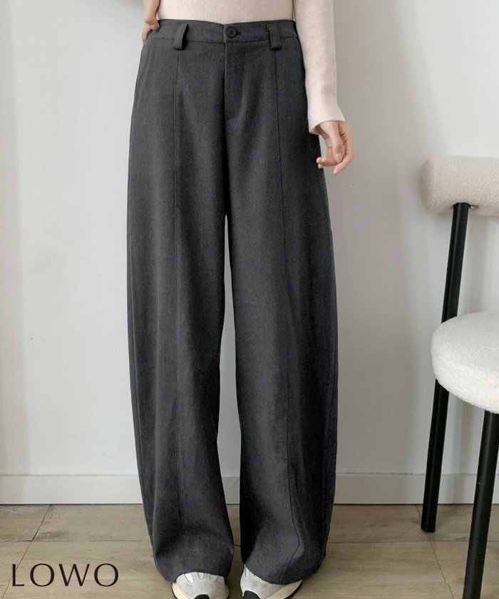 【ロワ/LOWO】のカーブワイドパンツ インテリア・キッズ・メンズ・レディースファッション・服の通販 founy(ファニー) https://founy.com/ ファッション Fashion レディースファッション Fashion for Women パンツ Pants & Trousers 新作・新入荷 New Arrivals / New In プチプライス・低価格 Affordable / Budget Price |ID: prp329100004800376 ipo3291000000034827963