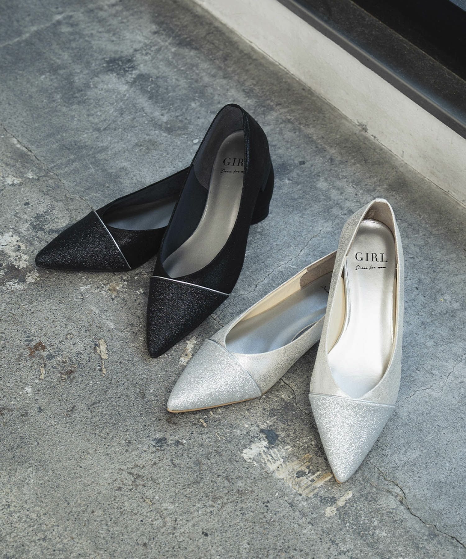 【ガール/GIRL】のラメポインテッドトゥ×メタルラインフラットパンプス 人気、トレンドファッション・服の通販 founy(ファニー) ファッション Fashion レディースファッション Fashion for Women 新作・新入荷 New Arrivals / New In プチプライス・低価格 Affordable / Budget Price other-1|ID: prp329100004801585 ipo3291000000034837317