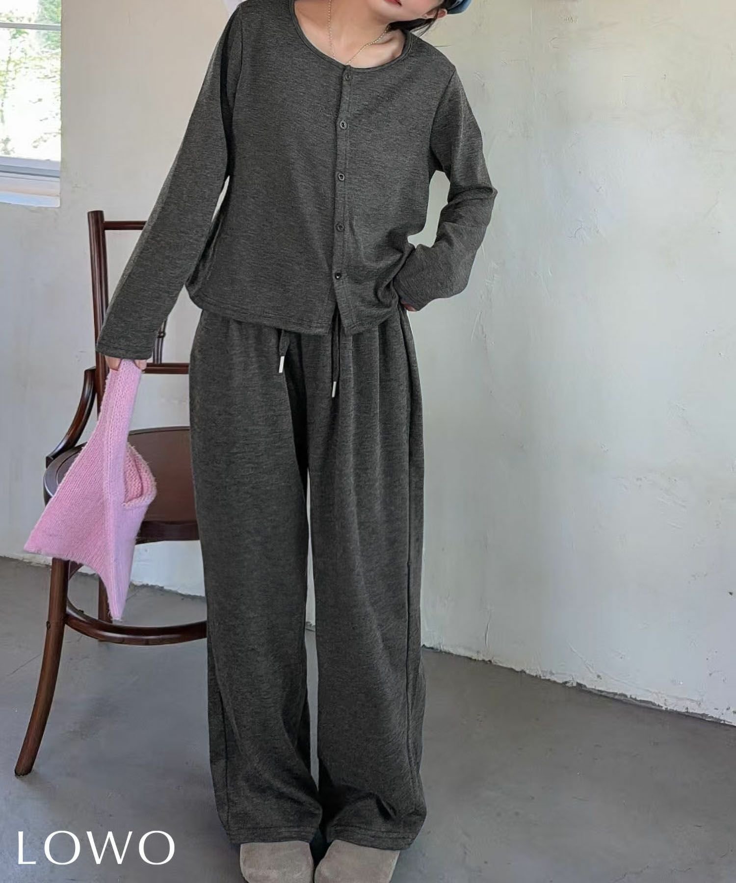 【ロワ/LOWO】のクルーネックカーディガン&キャミソール&ワイドパンツセットアップ 人気、トレンドファッション・服の通販 founy(ファニー) 　ファッション　Fashion　レディースファッション　Fashion for Women　セットアップ　Matching Sets　レディースパンツ・ボトムス　Pants & Trousers / Bottoms　新作・新入荷　New Arrivals / New In　キャミソール　Camisole, Spaghetti Strap Top　プチプライス・低価格　Affordable / Budget Price　 other-1|ID: prp329100004801603 ipo3291000000034837365