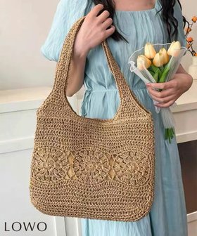 【ロワ/LOWO】のかぎ編み柔らかかごバッグ 人気、トレンドファッション・服の通販 founy(ファニー) ファッション Fashion レディースファッション Fashion for Women バッグ Bags 新作・新入荷 New Arrivals / New In プチプライス・低価格 Affordable / Budget Price |ID:prp329100004801608