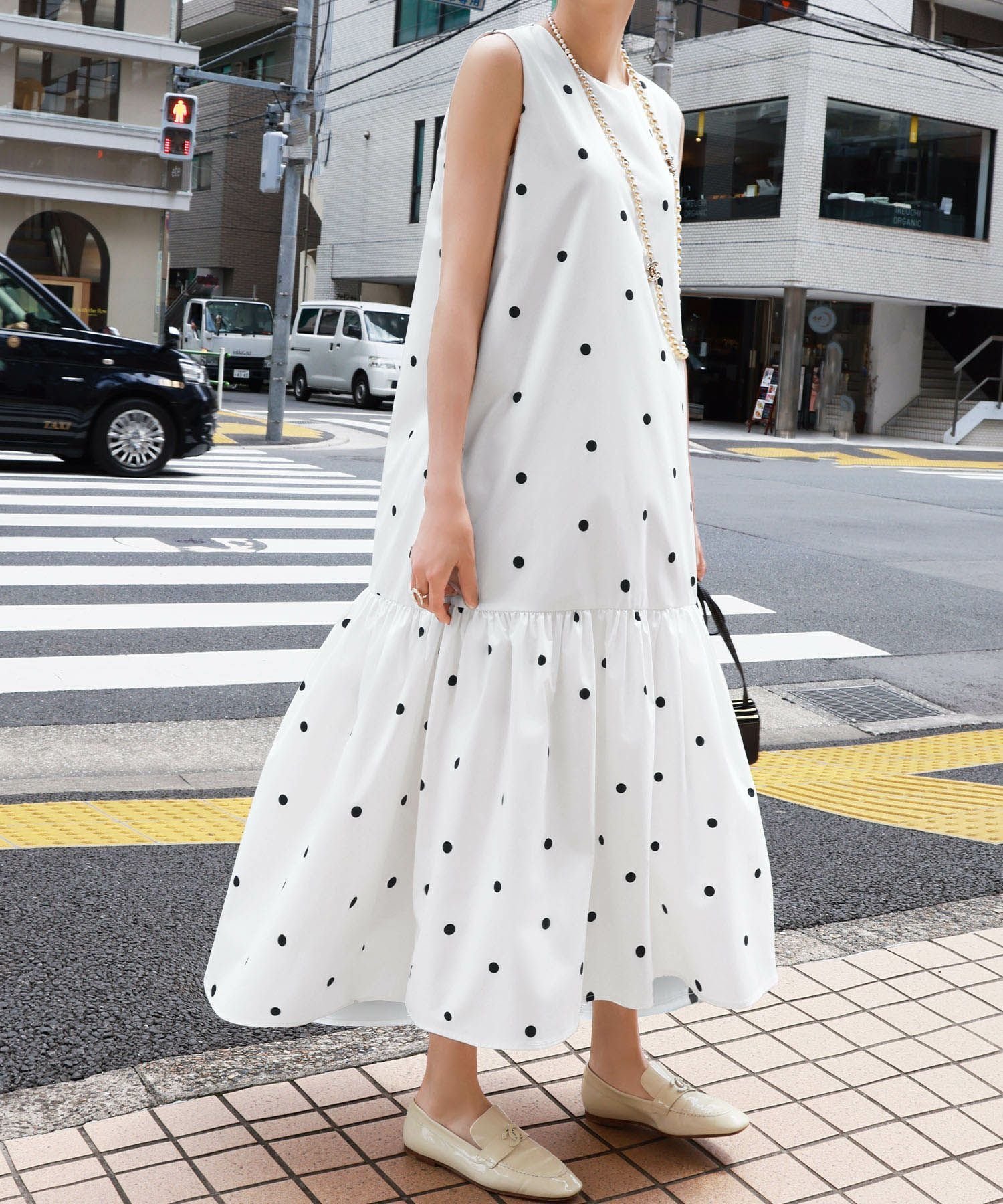 【エルフランク/ELFRANK】の【Oggi掲載】自宅で洗える裾ティアードドットロングワンピース 人気、トレンドファッション・服の通販 founy(ファニー) 　ファッション　Fashion　レディースファッション　Fashion for Women　ワンピース　Dresses　新作・新入荷　New Arrivals / New In　プチプライス・低価格　Affordable / Budget Price　洗える　Machine Washable　 other-1|ID: prp329100004801616 ipo3291000000034837402