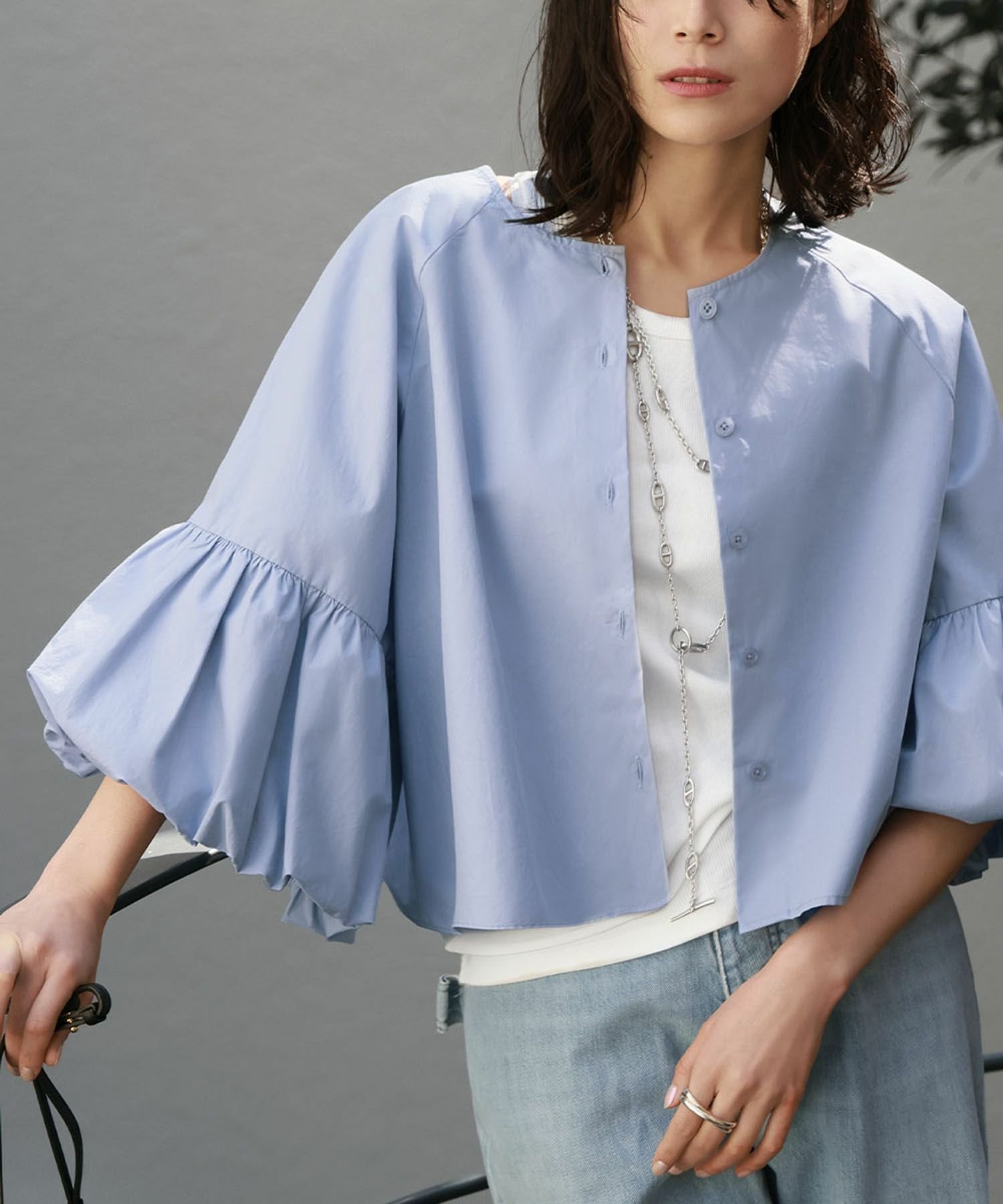 【エルフランク/ELFRANK】の【綿100%使用】自宅で洗えるバルーンスリーブブラウス 人気、トレンドファッション・服の通販 founy(ファニー) ファッション Fashion レディースファッション Fashion for Women トップス・カットソー Cut & Sew Tops シャツ・ブラウス・オフィスカジュアル Elegant Blouses & Button-Ups オレンジ Orange 洗える Machine Washable スリーブ Sleeve, Long Sleeve / Short Sleeve ドロップ Drop Shoulder, Dropped Style バルーン Balloon, Balloon Silhouette ベーシック Basic, Essential ボトム Bottoms, Lower Wear 羽織 Haori, Light Jacket 新作・新入荷 New Arrivals / New In プチプライス・低価格 Affordable / Budget Price other-1|ID: prp329100004801622 ipo3291000000034837419