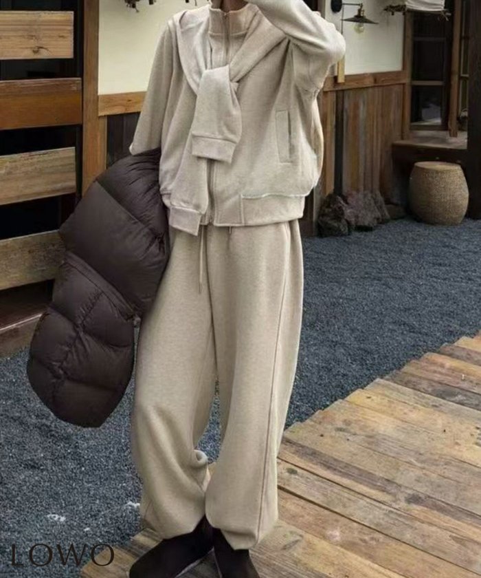 【ロワ/LOWO】のフード付属で2WAY仕様|着回し自在セットアップ インテリア・キッズ・メンズ・レディースファッション・服の通販 founy(ファニー) https://founy.com/ ファッション Fashion レディースファッション Fashion for Women セットアップ Matching Sets 新作・新入荷 New Arrivals / New In セットアップ Set-Up, Coordinated Outfit プチプライス・低価格 Affordable / Budget Price |ID: prp329100004805172 ipo3291000000034867296