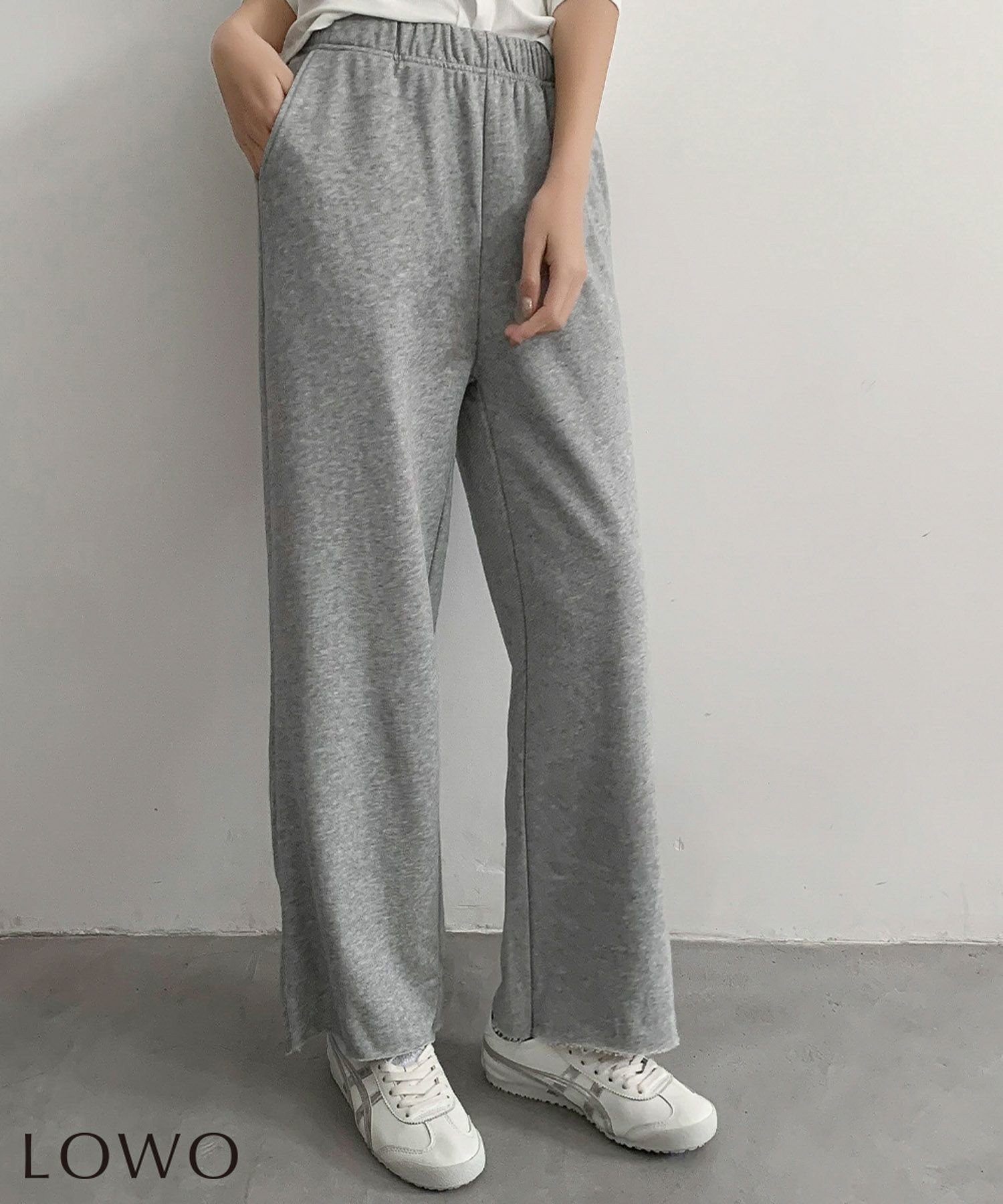 【ロワ/LOWO】の【綿100%使用】裾切りっぱなしスウェットワイドパンツ 人気、トレンドファッション・服の通販 founy(ファニー) 　ファッション　Fashion　レディースファッション　Fashion for Women　パンツ　Pants & Trousers　新作・新入荷　New Arrivals / New In　プチプライス・低価格　Affordable / Budget Price　 other-1|ID: prp329100004806622 ipo3291000000034879238