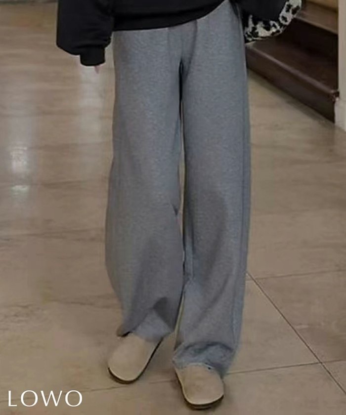 【ロワ/LOWO】の綿混スウェットワイドカーブパンツ インテリア・キッズ・メンズ・レディースファッション・服の通販 founy(ファニー) https://founy.com/ ファッション Fashion レディースファッション Fashion for Women パンツ Pants & Trousers 新作・新入荷 New Arrivals / New In プチプライス・低価格 Affordable / Budget Price |ID: prp329100004806625 ipo3291000000035901719