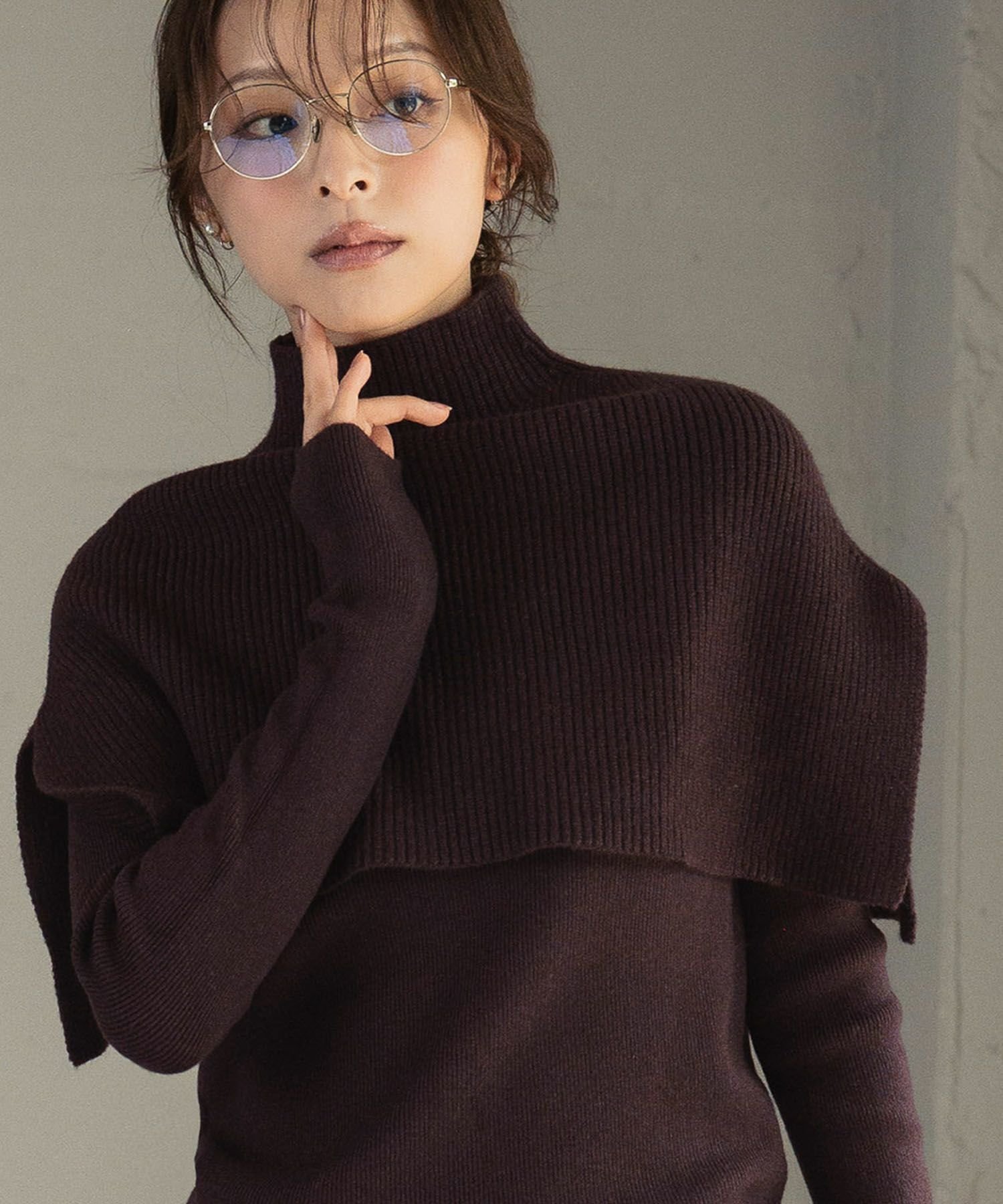 【エルフランク/ELFRANK】の【2025AW】3wayポンチョセットリブニットハイネックプルオーバー 人気、トレンドファッション・服の通販 founy(ファニー) 　ファッション　Fashion　レディースファッション　Fashion for Women　トップス・カットソー　Cut & Sew Tops　ニット　Knit Tops & Sweaters　カジュアルプルオーバー・ニットトップス　Pullovers & Knit Tops / Casual Pullovers　新作・新入荷　New Arrivals / New In　2025年　2025　2025-2026秋冬・A/W　Autumn/Winter 2025–26 AW25–26　プチプライス・低価格　Affordable / Budget Price　 other-1|ID: prp329100004808889 ipo3291000000034900148