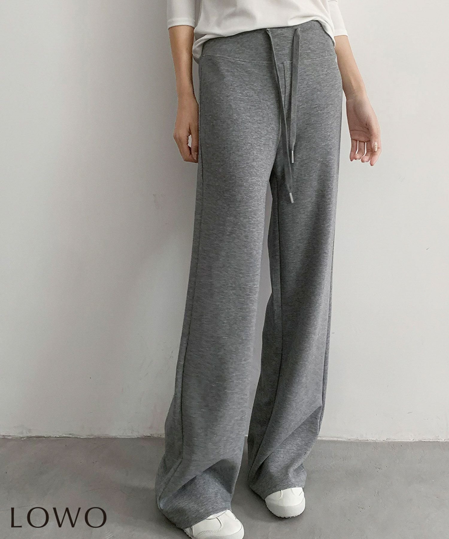 【ロワ/LOWO】の綿混スウェットワイドパンツ 人気、トレンドファッション・服の通販 founy(ファニー) 　ファッション　Fashion　レディースファッション　Fashion for Women　パンツ　Pants & Trousers　新作・新入荷　New Arrivals / New In　プチプライス・低価格　Affordable / Budget Price　 other-1|ID: prp329100004808896 ipo3291000000035502767