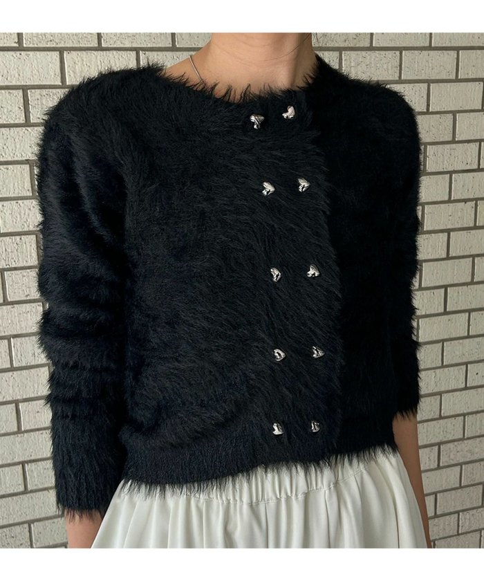 【アンピルーラ/Ampirula】のシャギーニットクルーネックカーディガン インテリア・キッズ・メンズ・レディースファッション・服の通販 founy(ファニー) https://founy.com/ ファッション Fashion レディースファッション Fashion for Women トップス・カットソー Cut & Sew Tops ニット Knit Tops & Sweaters カーディガン・羽織り Layered Style Cardigans 新作・新入荷 New Arrivals / New In プチプライス・低価格 Affordable / Budget Price |ID: prp329100004815034 ipo3291000000036170476