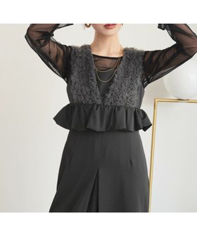 【ガール/GIRL】 【ANDRESD】チュールフリル×ペプラムノースリーブワンピース&シアーインナーアンサンブルパーティードレス人気、トレンドファッション・服の通販 founy(ファニー) ファッション Fashion レディースファッション Fashion for Women ワンピース Dresses フォーマル・パーティードレス・結婚式用ドレス Elegant & Casual Dresses 新作・新入荷 New Arrivals / New In プチプライス・低価格 Affordable / Budget Price |ID:prp329100004832155