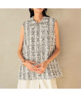 【エルフランク/ELFRANK】 【2026SS先行予約】リボン調ツイードノースリーブブラウス人気、トレンドファッション・服の通販 founy(ファニー) ファッション Fashion レディースファッション Fashion for Women トップス・カットソー Cut & Sew Tops キャミソール&ノースリーブ Camisoles & Sleeveless Tops シャツ・ブラウス・オフィスカジュアル Elegant Blouses & Button-Ups 新作・新入荷 New Arrivals / New In 2026年 2026 プチプライス・低価格 Affordable / Budget Price リボン Ribbon, Bow |ID:prp329100004838013